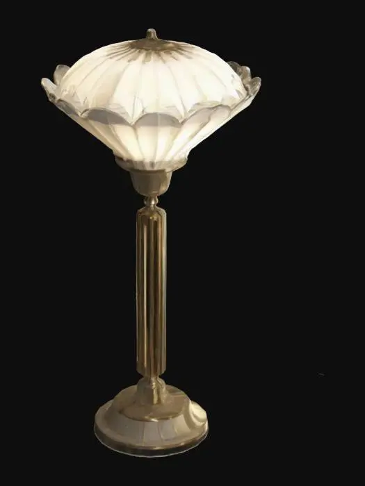 3D model for generate a lamp inspired by the design of art deco theme