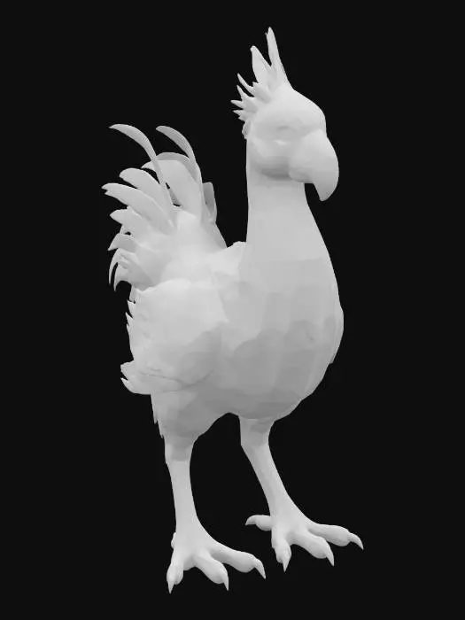 3D model for Golden Chocobo