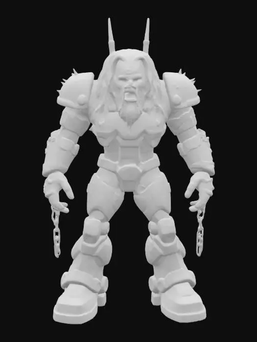 3D model for Mechazombie Warrior