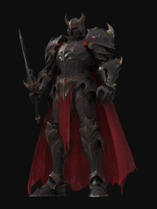 3D model for Dark Knight Warrior