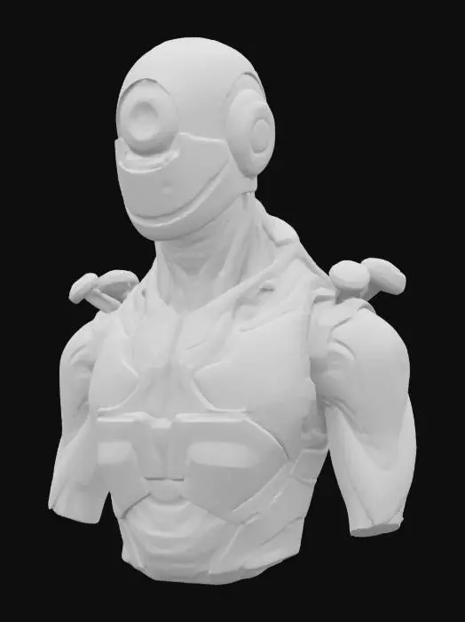 3D model for geth robot from mass effect. bio organic. alien. futuristic. 