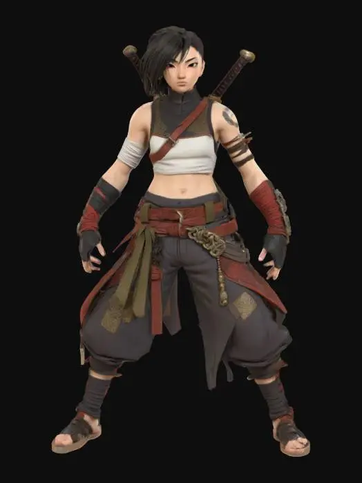 3D model for Samurai Warrior