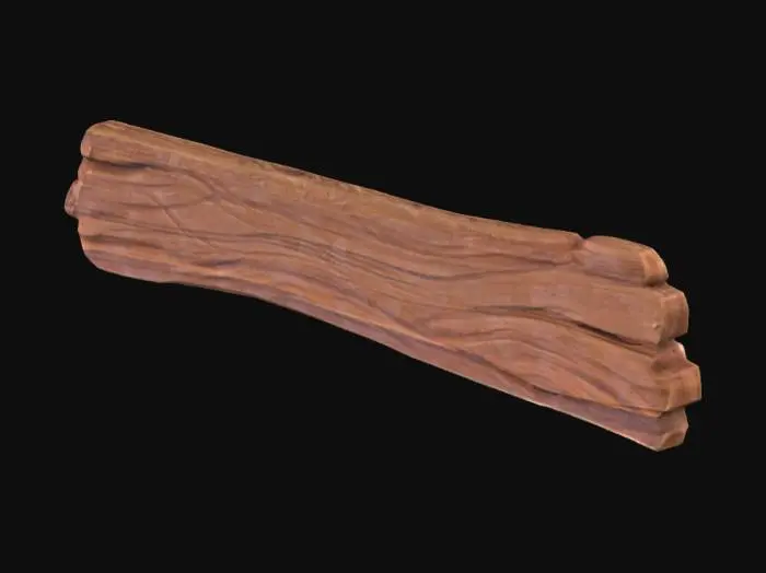3D model for Wooden Plank