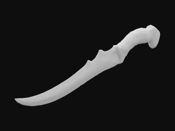 3D model for Curved Elegance Knife, #arch#