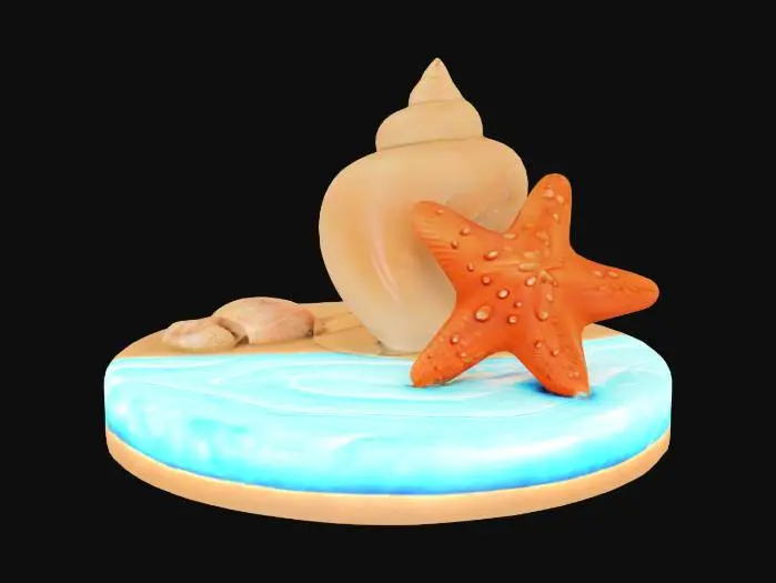 3D model for Seashell Symphony, #ocean#