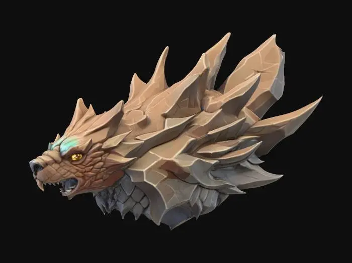 3D model for Dragon King of Earth