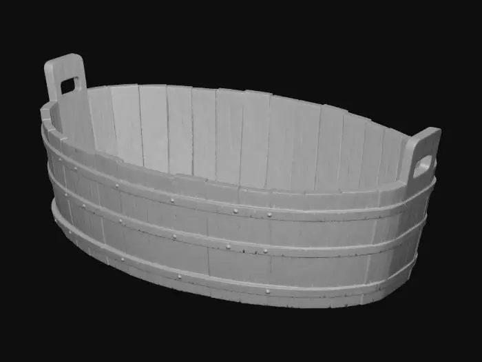 3D model for Weathered Wooden Tub