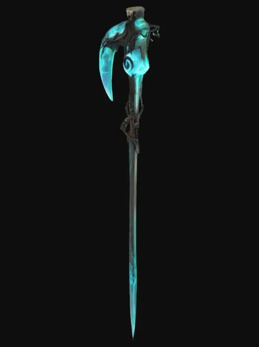 3D model for Melee: Phantom Reaper Scythe
A spectral scythe with a translucent, glowing blade that seems to waver like smoke. Its handle is made of aged bone entwined with blackened vines that writhe faintly. The blade emits a low, eerie hum, and when swung, leaves behind ghostly trails that distort the air. Embedded in the shaft is a pulsing, otherworldly core that fuels the weapon’s supernatural power.