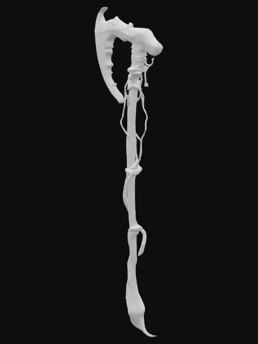 3D model for Melee: Phantom Reaper Scythe
A spectral scythe with a translucent, glowing blade that seems to waver like smoke. Its handle is made of aged bone entwined with blackened vines that writhe faintly. The blade emits a low, eerie hum, and when swung, leaves behind ghostly trails that distort the air. Embedded in the shaft is a pulsing, otherworldly core that fuels the weapon’s supernatural power.