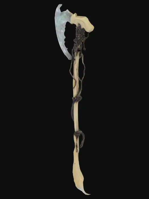 3D model for Melee: Phantom Reaper Scythe
A spectral scythe with a translucent, glowing blade that seems to waver like smoke. Its handle is made of aged bone entwined with blackened vines that writhe faintly. The blade emits a low, eerie hum, and when swung, leaves behind ghostly trails that distort the air. Embedded in the shaft is a pulsing, otherworldly core that fuels the weapon’s supernatural power.