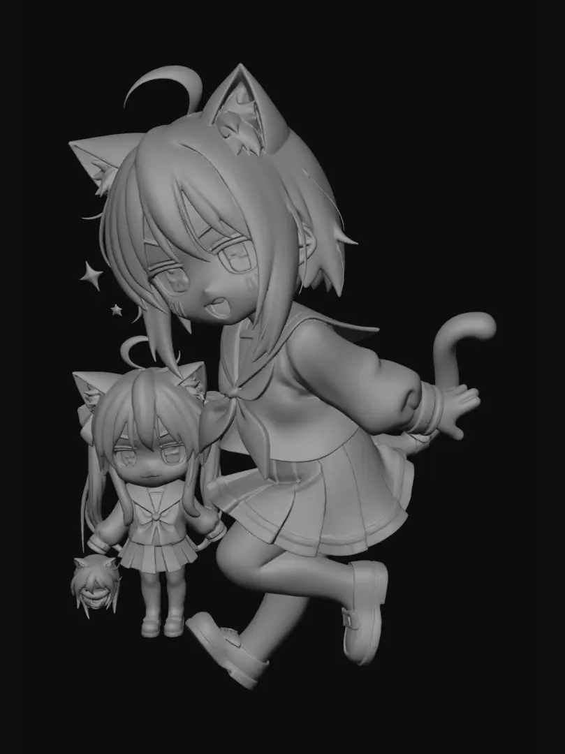 3D model for Skybound Nekos