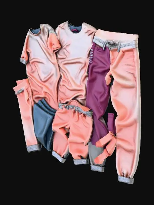 3D model for the object is a pile of dirty clothes on the floor