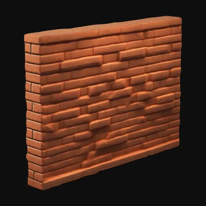 3D model for voxel based brick wall