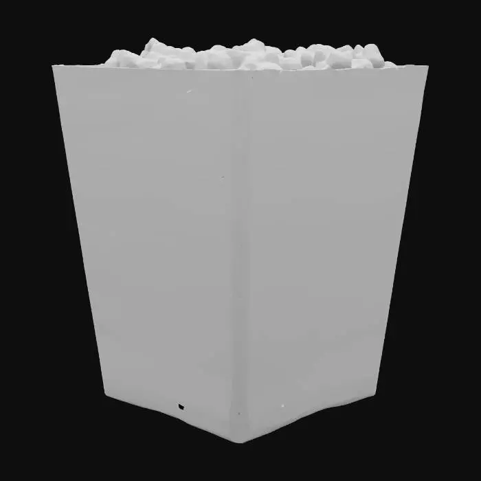 3D model for the object is a box of theme park popcorn
