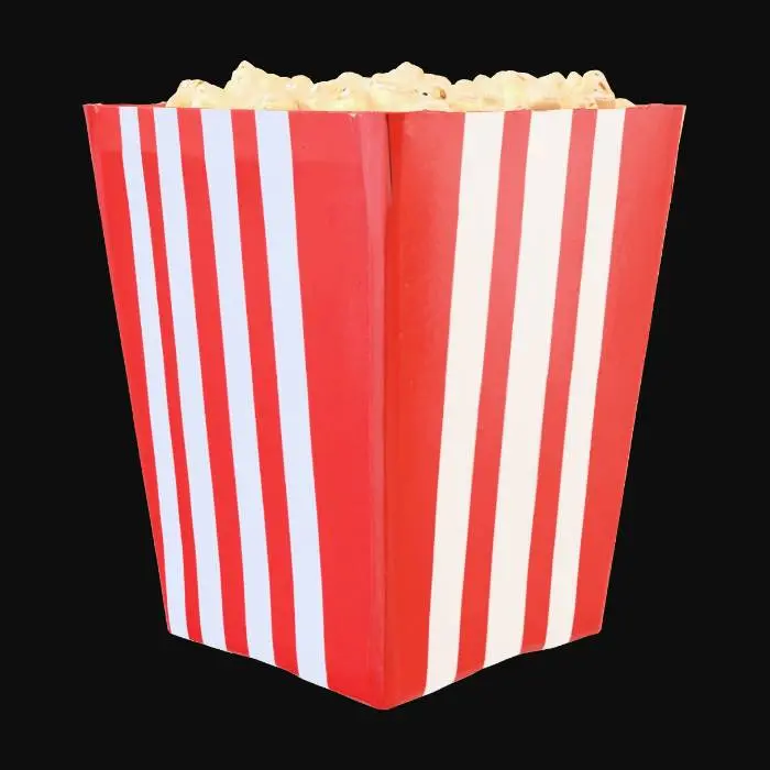 3D model for the object is a box of theme park popcorn