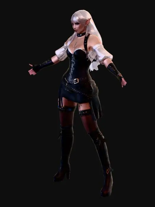 3D model for Celestial Elven Warrior