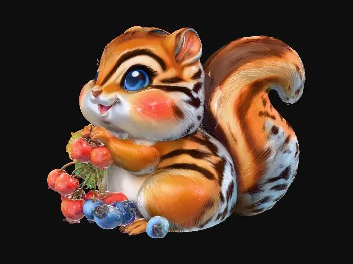 3D model for Berry Delight Chipmunk