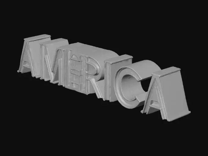 3D model for The Word  America