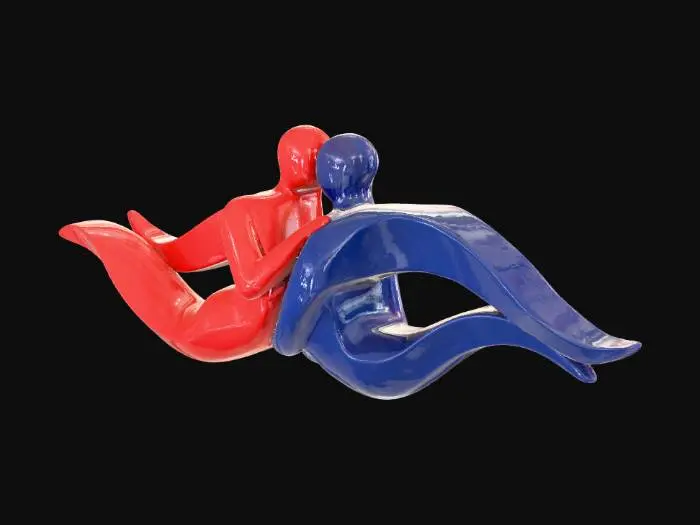 3D model for Beautiful abstract lovers.