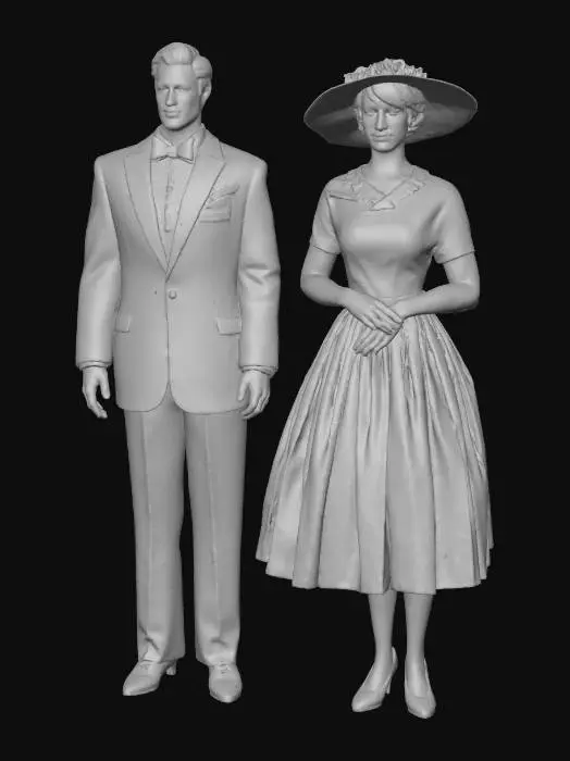 3D model for 1950s Aristocrats