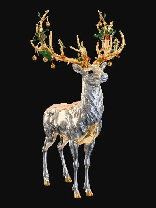3D model for #Christmas2025#, Fantasy Yuletide Stag
