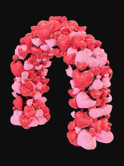 3D model for Arch full of hearts.