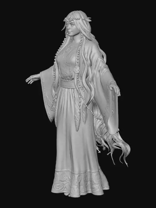 3D model for Cherokee moon goddess.