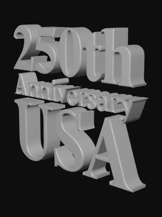 3D model for 250th Anniversary USA