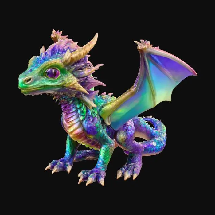 3D model for Rainbow Hatchling