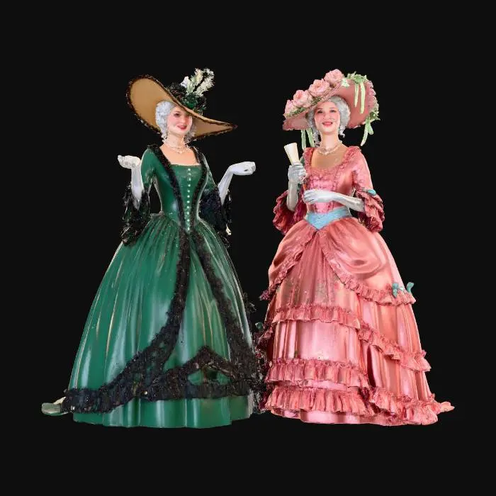 3D model for 1800s Aristocratic Ladies Chatting