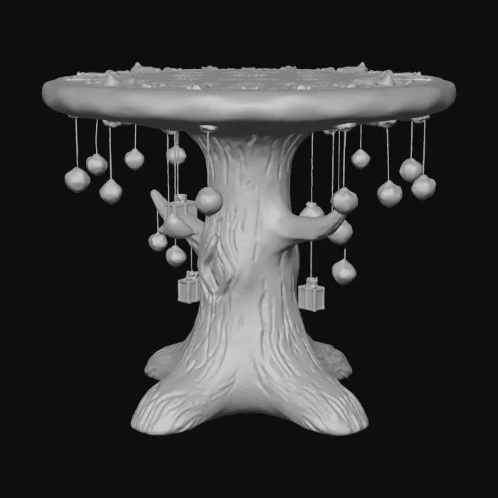 3D model for #Christmas2025#, Holly Jolly End Table.