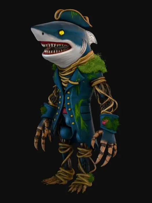 3D model for Captain Cartil (The Shark)