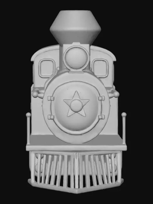 3D model for Red Cartoon Train