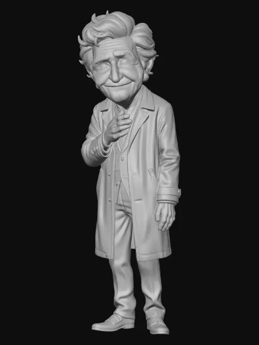 3D model for Columbo Caricature in Trench Coat