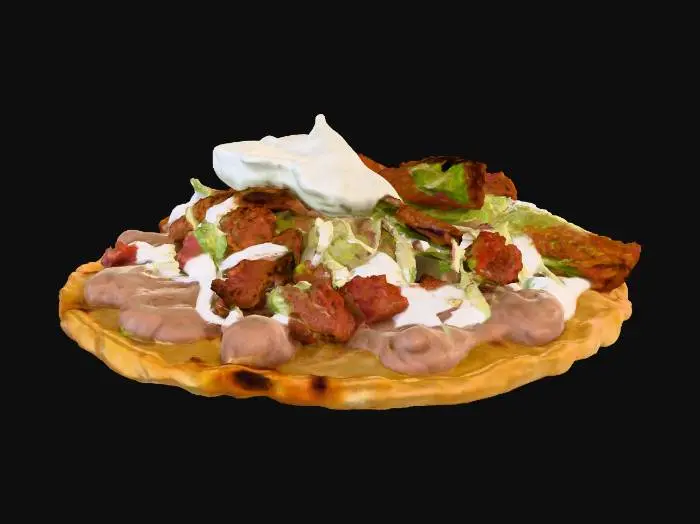 3D model for Sope m, #food#, exicano Carne asada
