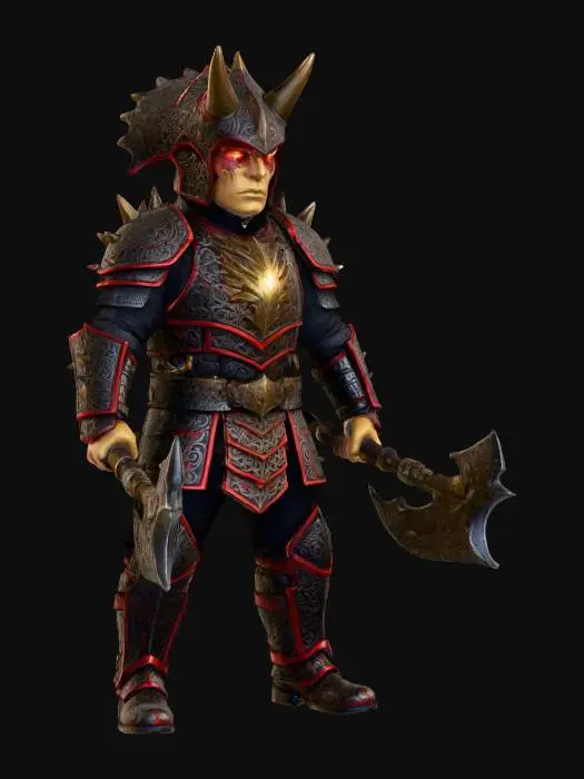 3D model for Emperor of Triceratops Warriors, #villain#