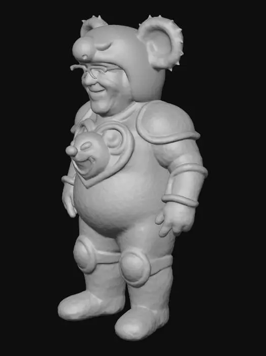 3D model for Mike's Koala Warrior, #villain#