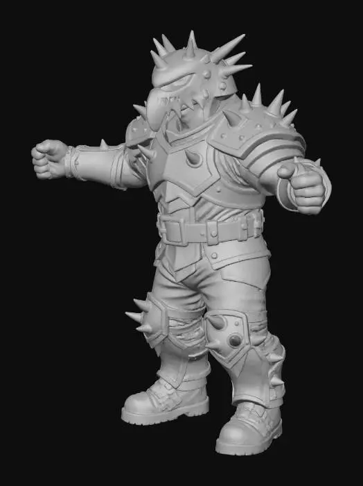 3D model for Dankylosaurus Warrior