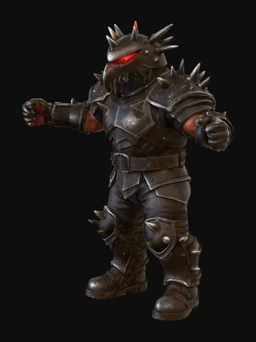 3D model for Dankylosaurus Warrior