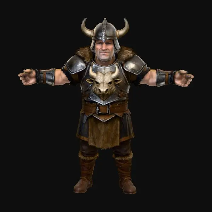 3D model for Bison Warlord, #villain#