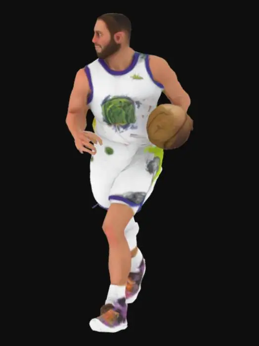 3D model for Basketball Player in Action