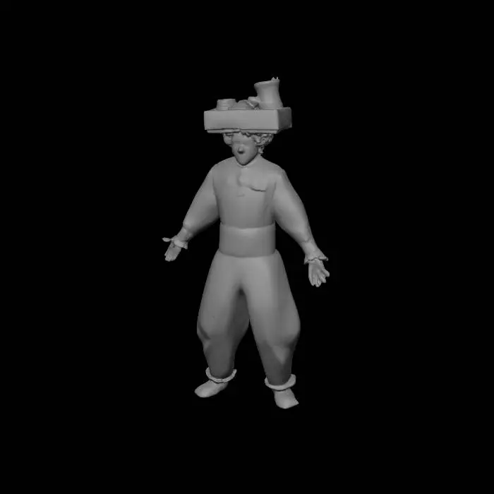3D model for Striped Clown