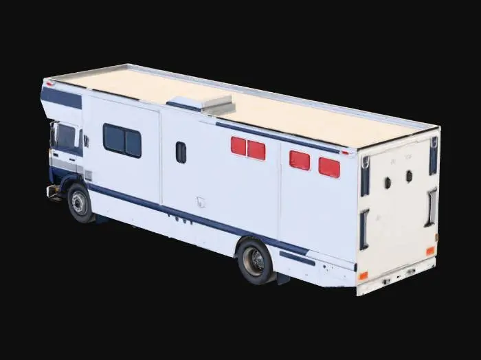 3D model for Vintage Volvo Camper