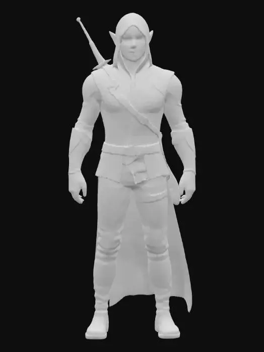 3D model for Shadow Elf Ranger