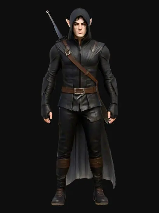 3D model for Shadow Elf Ranger