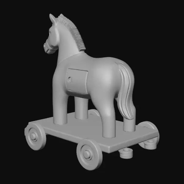 3D model for Trojan Toy Horse