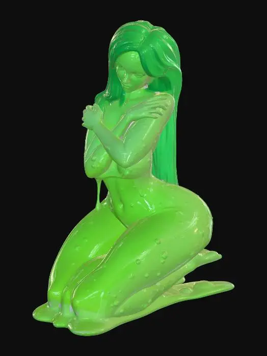 3D model for Emerald Kneeling Nymph