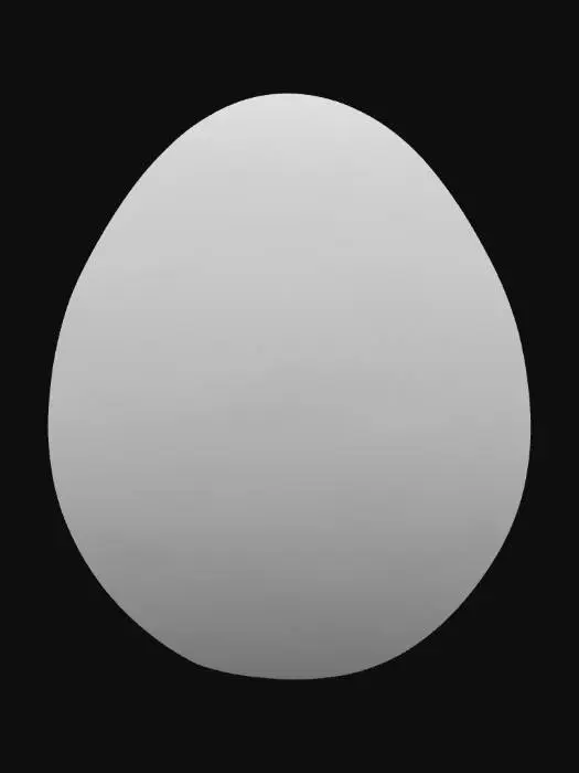 3D model for Womb Egg. With Cyan Blue. The Slime With Inside The Womb