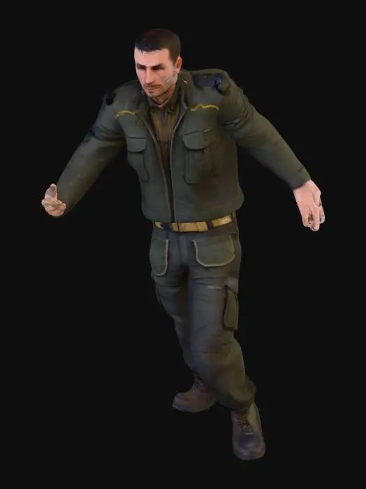3D model for male explorer, survivalist, adventurer
