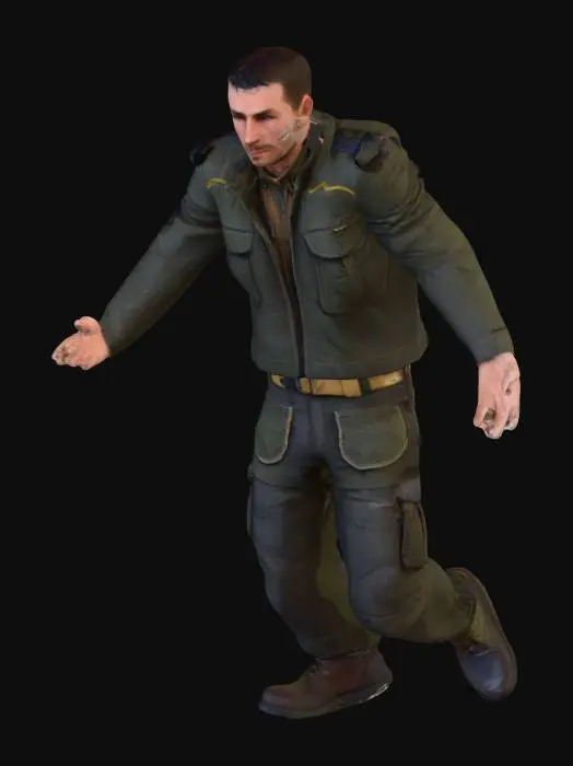 3D model for male explorer, survivalist, adventurer